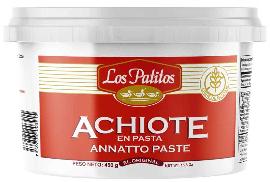 Bote de Achiote en Pasta Los Patitos, 450 g